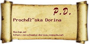 Procháska Dorina névjegykártya